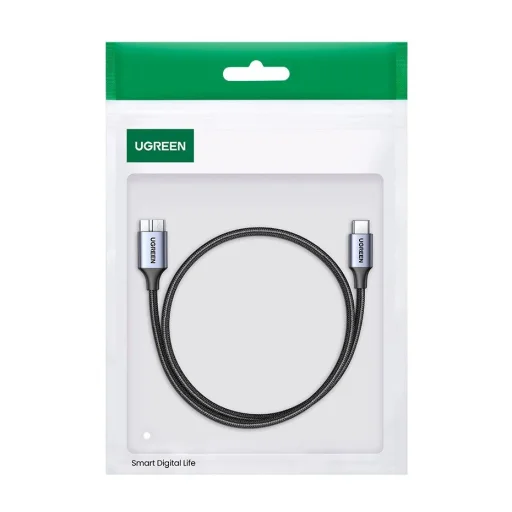 USB C / micro USB-B 3.0 kábel Ugreen US565 5Gb/s 3A 0.5m - szürke - 10