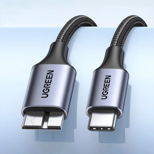 USB C / micro USB-B 3.0 kábel Ugreen US565 5Gb/s 3A 0.5m - szürke - 6
