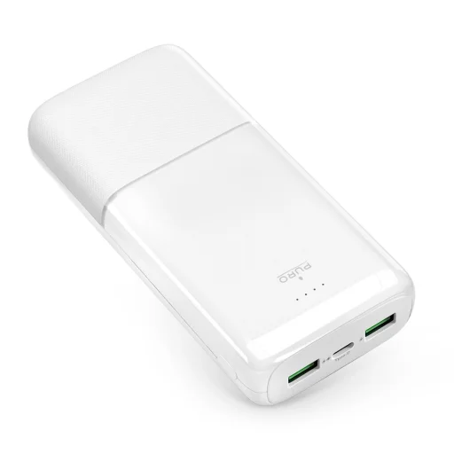 Powerbank Puro DAILY 20 PLUS 20000mAh 2x USB-A / 1x USB-C 22.5W PD AFC - fehér - 1