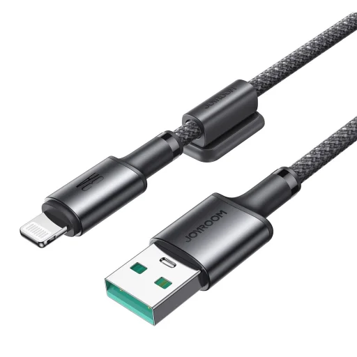 Joyroom S-A50 Unlimited Sorozat 3A USB-A - Lightning Kábel Mágneses Szervezővel 1.2m - Szürke - 7