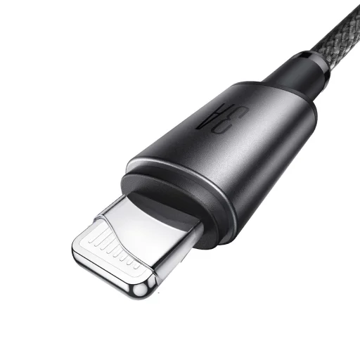 Joyroom S-A50 Unlimited Sorozat 3A USB-A - Lightning Kábel Mágneses Szervezővel 1.2m - Szürke - 5