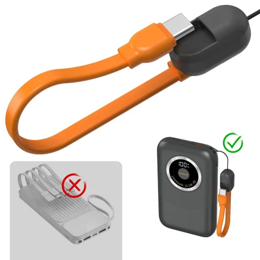 Powerbank Dudao K21 Mini 10000mAh 22.5W USB-A / USB-C - szürke - 2