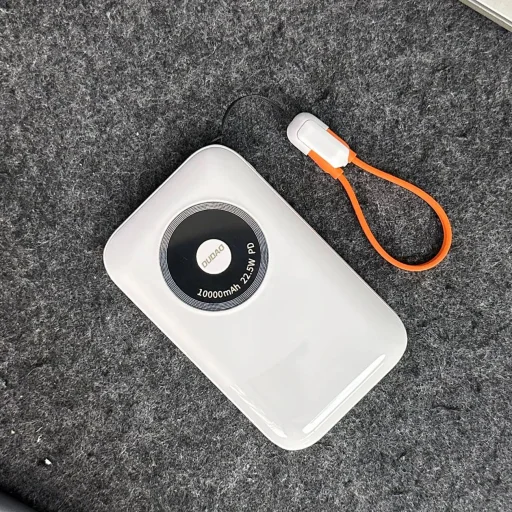 Powerbank Dudao K21 Mini 10000mAh 22.5W USB-A / USB-C - bézs - 2