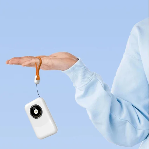 Powerbank Dudao K21 Mini 10000mAh 22.5W USB-A / USB-C - bézs - 3