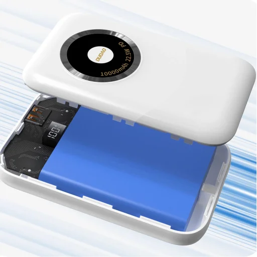 Powerbank Dudao K21 Mini 10000mAh 22.5W USB-A / USB-C - bézs - 5