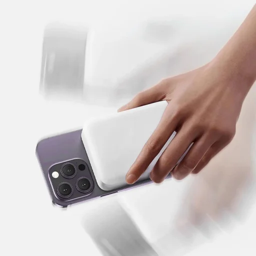 Powerbank Dudao K26S 5000mAh 20W USB-A / USB-C / MagSafe - fehér magsafe - 6