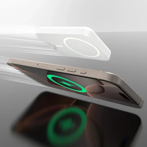 Powerbank Dudao K26S 5000mAh 20W USB-A / USB-C / MagSafe - fehér magsafe - 5