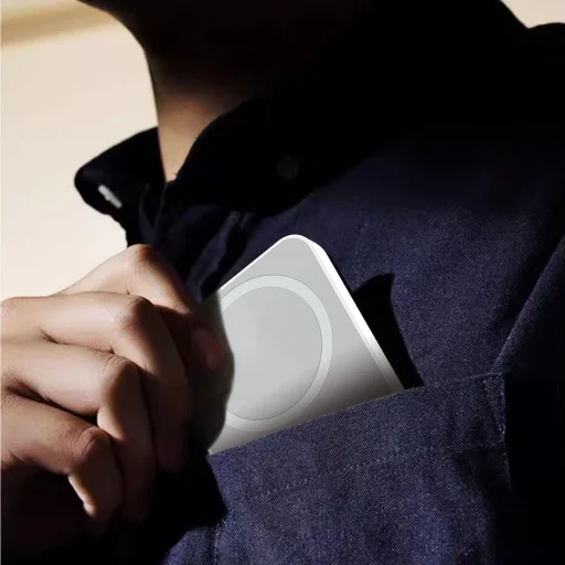 Powerbank Dudao K26S 5000mAh 20W USB-A / USB-C / MagSafe - fehér magsafe - 8