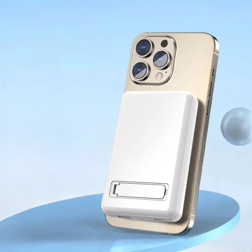 Powerbank Dudao K14S+ 10000mAh 20W USB-A / USB-C / MagSafe tartóval - fehér - 5