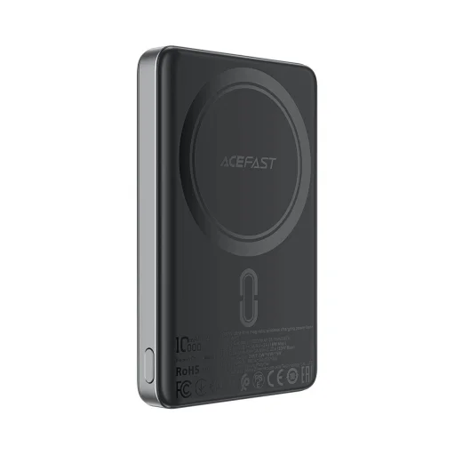 Powerbank Acefast M12-10000 PD20W ultra-vékony, MagSafe kompatibilis - fekete - 1