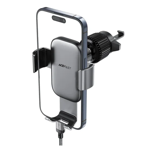 Acefast D38 gravitációs autós telefontartó szellőzőrácsra - fekete - 4