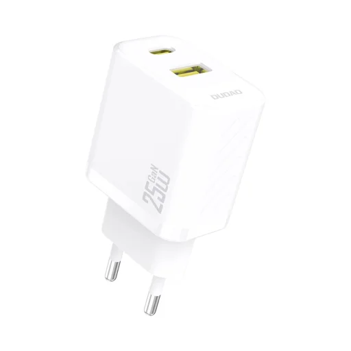Dudao A26T GaN 25W USB-A, USB-C Töltő - Fehér - 1