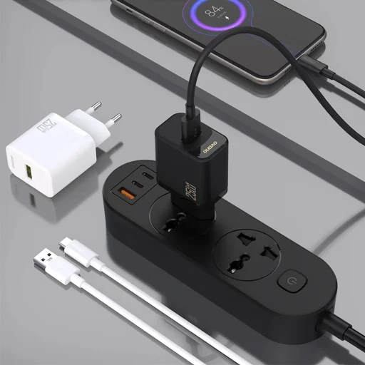 Dudao A27S 25W GaN USB-A hálózati töltő adapter - Fehér - 3