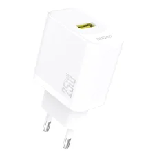 Dudao A27S 25W GaN USB-A hálózati töltő adapter - Fehér