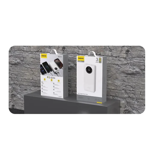 Powerbank Dudao K12Pro 22.5W PD 20000mAh USB-A, USB-C - fehér - 5