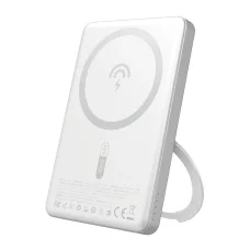 Dudao K28S 20W PD 5000mAh Powerbank MagSafe és állvánnyal - Ezüst