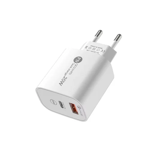 A6MaxL 20W USB-A USB-C hálózati töltő USB-C - USB-C 1m kábellel - fehér - 2