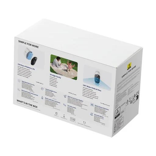 Biztonsági Kültéri Kamera Baseus N1 (Fehér) - 5