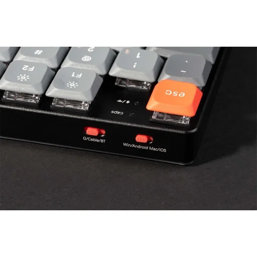 Keychron K5 Max RGB Piros kapcsolós vezeték nélküli, alacsony profilú billentyűzet (fekete) [K5M-H1] - 4
