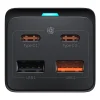 Baseus GaN3 Pro hálózati elosztó töltő 2xUSB + 2xUSB-C + AC, 65W (fekete) - 4