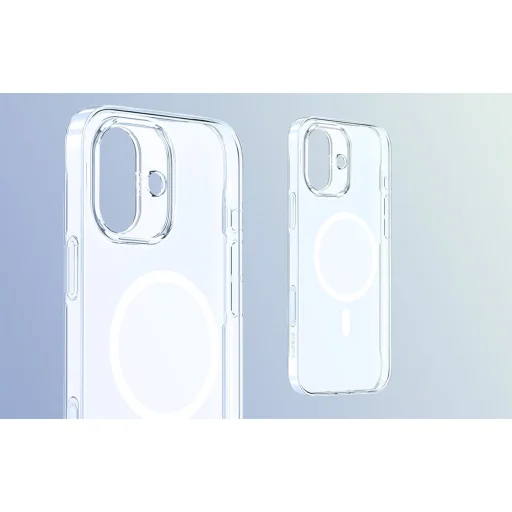 Baseus Crystal Mágneses Tok iPhone 16 TouchButton (átlátszó) - 3