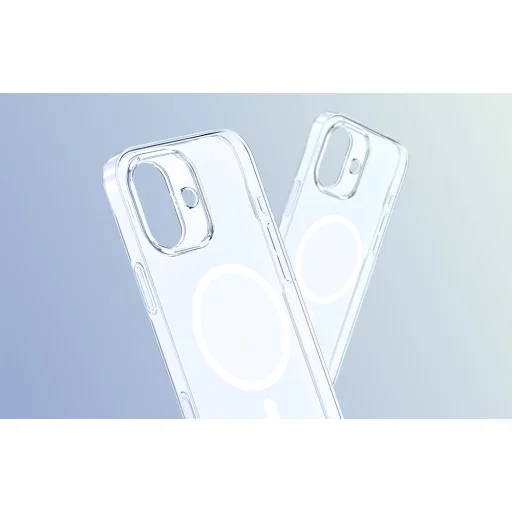 Baseus Crystal Mágneses Tok iPhone 16 TouchButton (átlátszó) - 4