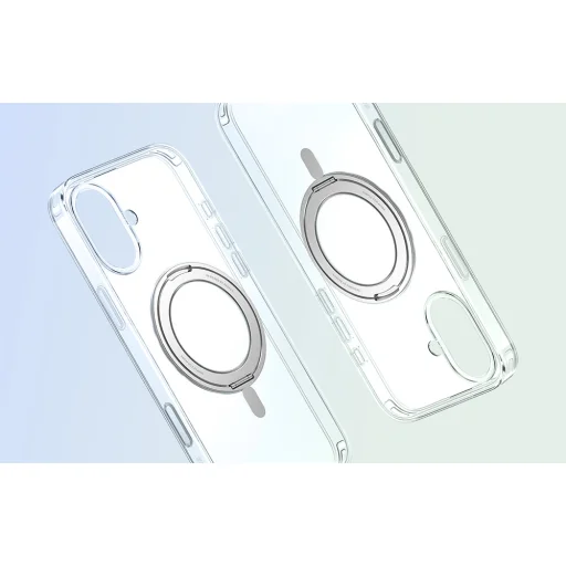 Baseus SkyRing 360 Mágneses Tok Állvánnyal iPhone 16 (átlátszó) tok - 5