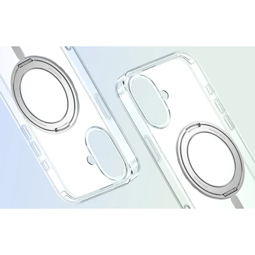 Baseus SkyRing 360 Mágneses Tok Állvánnyal iPhone 16 (átlátszó) tok - 6