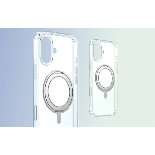 Baseus SkyRing 360 Mágneses Tok Állvánnyal iPhone 16 (átlátszó) tok - 3