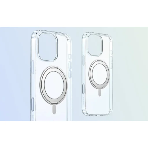 Baseus SkyRing 360 Mágneses Tok Állvánnyal iPhone 16 Pro (átlátszó) tok - 3