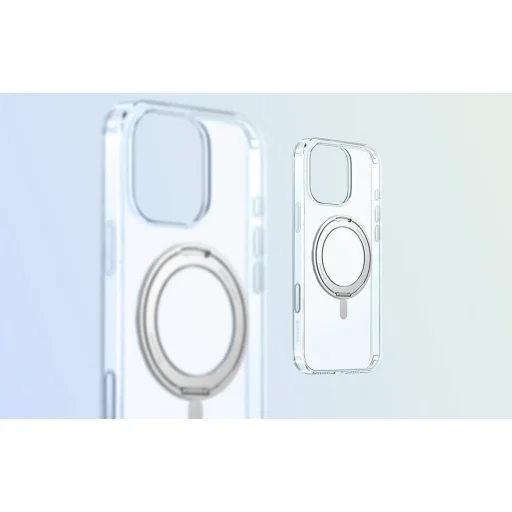 Baseus SkyRing 360 Mágneses Tok Állvánnyal iPhone 16 Pro (átlátszó) tok - 4