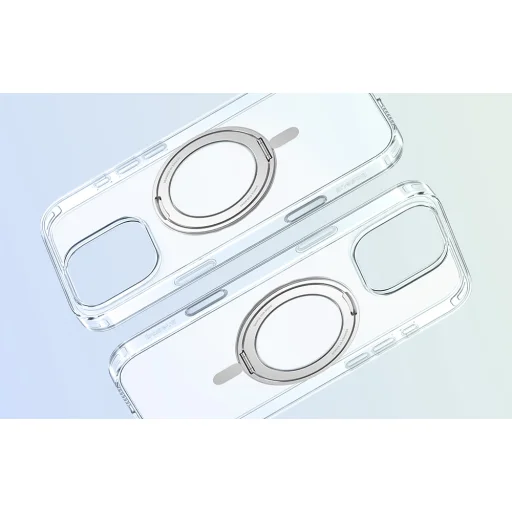 Baseus SkyRing 360 Mágneses Tok Állvánnyal iPhone 16 Pro (átlátszó) tok - 5