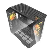 Darkflash DY470 számítógépház (fekete) + 4 ventilátor + GPU tartó thumbnail