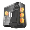 Darkflash DY470 számítógépház (fekete) + 4 ventilátor + GPU tartó