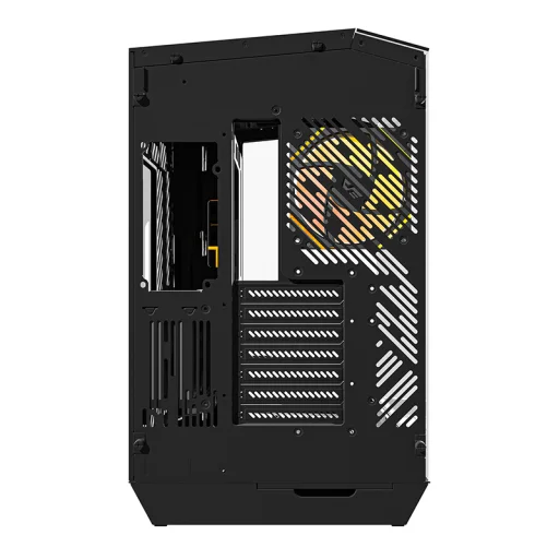 Darkflash DY470 számítógépház (fekete) + 4 ventilátor + GPU tartó - 6