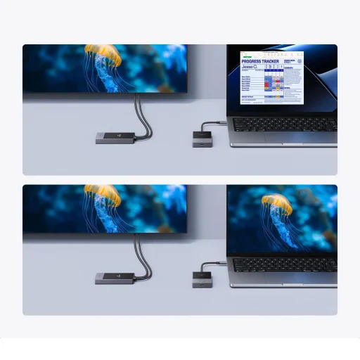 HDMI Transmitter Ugreen CM737 vezeték nélküli adó és vevő - Fekete és Ezüst - 6