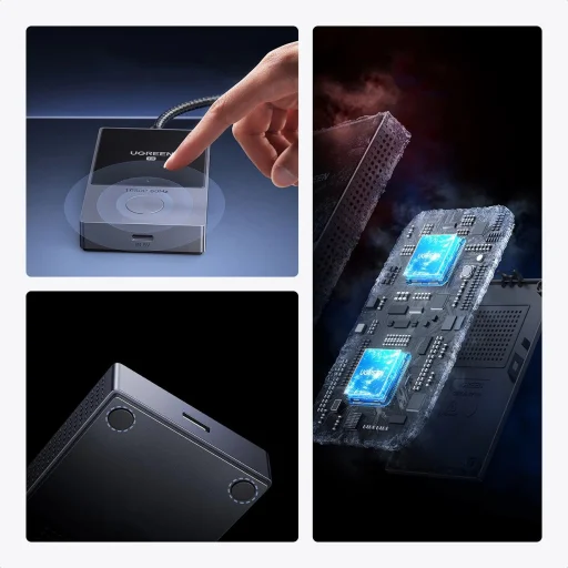 HDMI Transmitter Ugreen CM737 vezeték nélküli adó és vevő - Fekete és Ezüst - 7