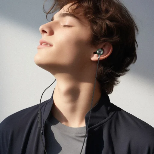 Acefast L5 vezetékes fülhallgató USB-C 1,2m - Fekete - 6