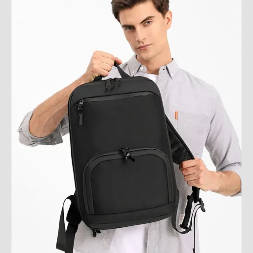 Wozinsky Premium Vízálló Laptop Hátizsák - Fekete - 10