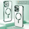  Techsuit - Luxus Kristály MagSafe - iPhone 12 Pro Max - Mélyzöld tok thumbnail