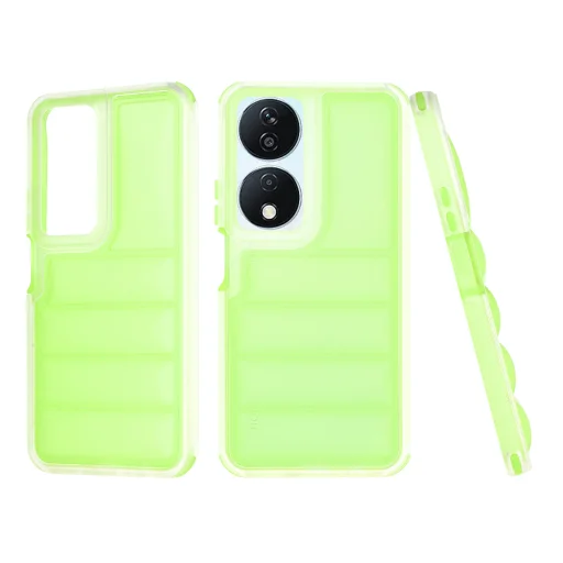  Techsuit - Hullám Pajzs - Honor X7b / X7b 5G / 90 SMART - Zöld tok - 1