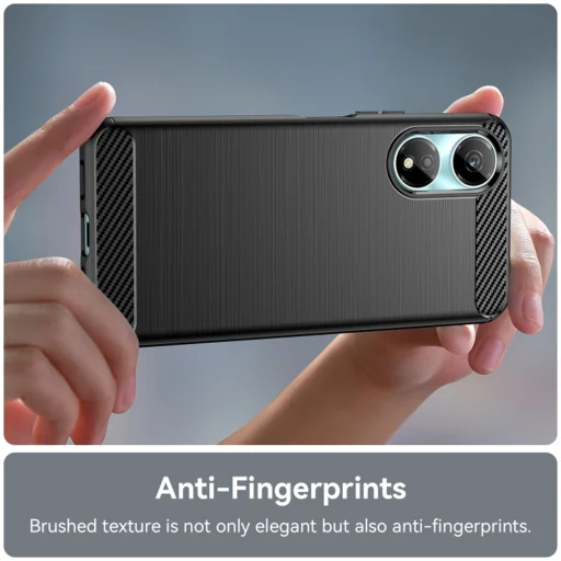  Techsuit - Szén Szilikon - Honor X7b / X7b 5G / 90 OKOS - Fekete tok - 9