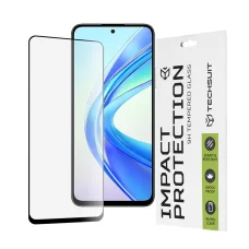  Techsuit - 111D Teljes Borítású / Teljes Ragasztású Üveg - Honor X7b / X7b 5G / 90 SMART - Fekete üvegfólia
