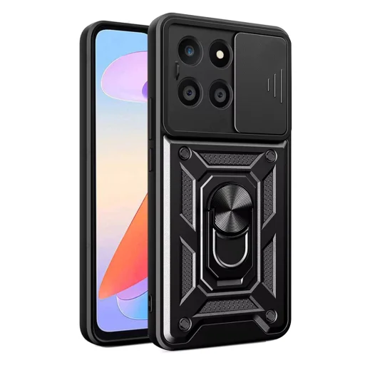  Techsuit - CamShield Series - Honor X6a - Fekete tok - 1