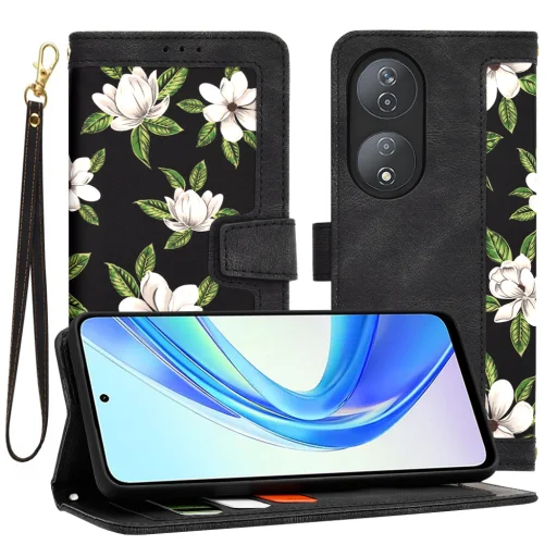  Techsuit - FlipCraft - Honor X7b / X7b 5G / 90 SMART - A hajnal virágai tok - 1