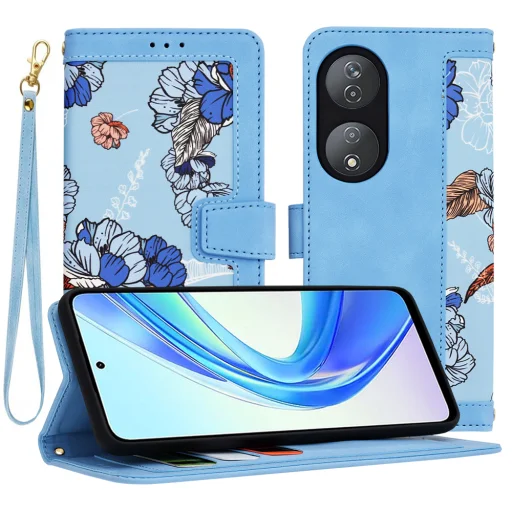  Techsuit - FlipCraft - Honor X7b / X7b 5G / 90 SMART - Vibráló Kék tok - 1