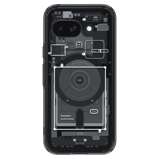  Google Pixel 9a Fekete Spigen Ultra Hybrid Mag Magsafe Zero One tok - 2