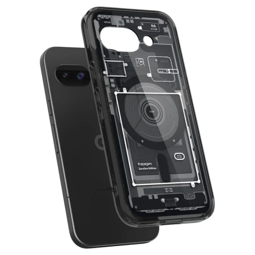  Google Pixel 9a Fekete Spigen Ultra Hybrid Mag Magsafe Zero One tok - 7