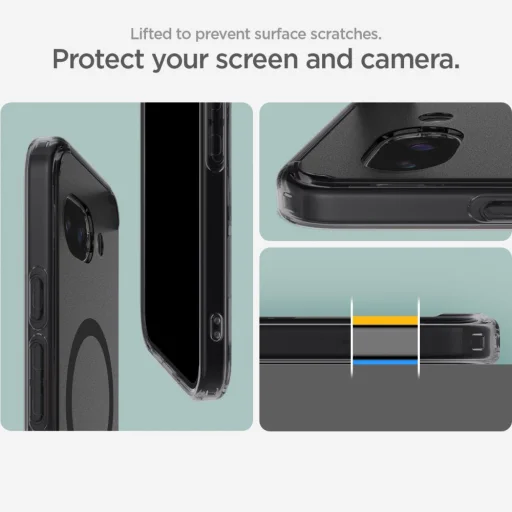 Spigen Ultra Hybrid Mag Magsafe Google Pixel 9A Mrazivý Čierny obal - 12