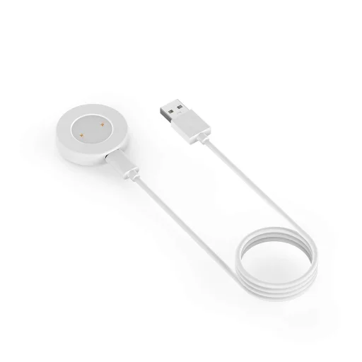 Techsuit - Okosóra Vezeték Nélküli Töltőkábel (THC3) - Honor Watch 5 / GS4 / 4 / GS3 számára, USB - Fehér - 3